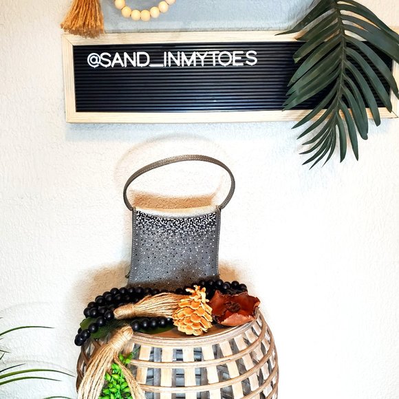 JR Comeco Vintage holiday Grey Sateen and Beaded Evening  Wedding Bag, Satchel. - Picture 2 of 14